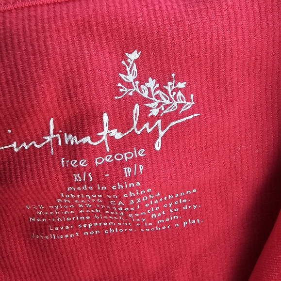Free People Intimately Scarlet Ribbed Top - Picture 3 of 3